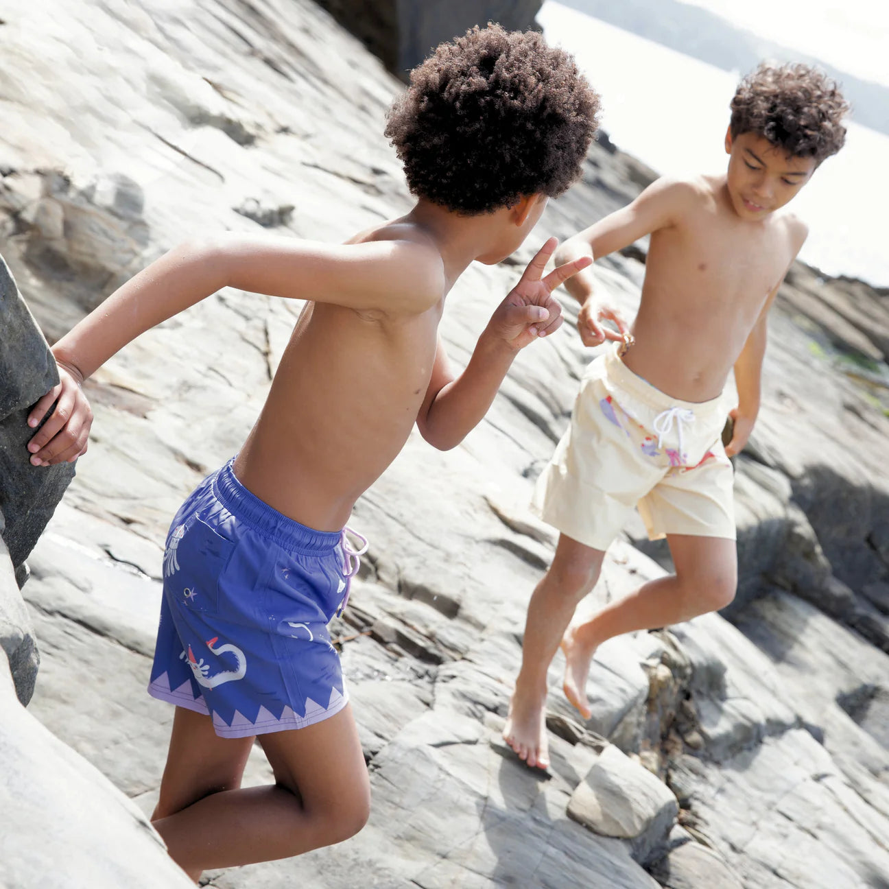 Magic Creatures Swim Shorts | Yellow