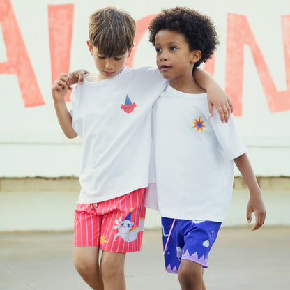 Relaxed Fit Tee | Redish Orange Monster