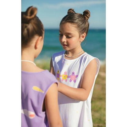 Cotton Fringe Dress | Star Friends