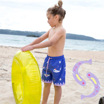 Party Creatures Swim Shorts | Purple Blue